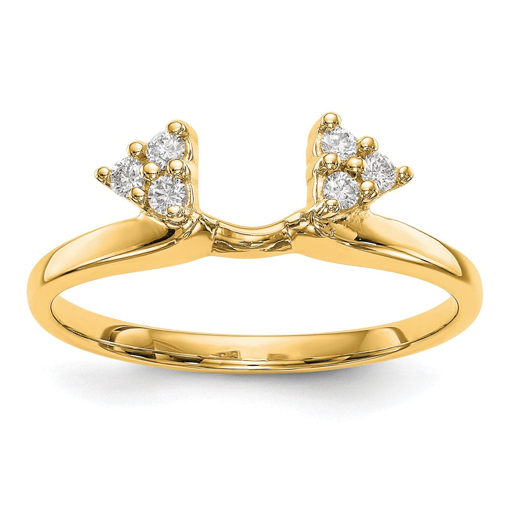 14K Gelbgold Diamant-Wickelring