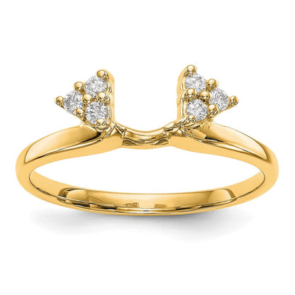 14K Gelbgold Diamant-Wickelring
