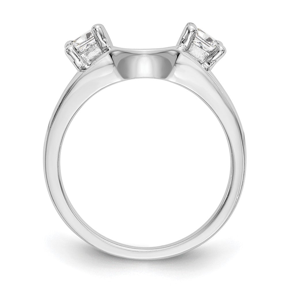 14K Weißgold Diamant-Wickelring