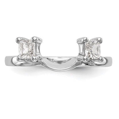 14K Weißgold Diamant-Wickelring