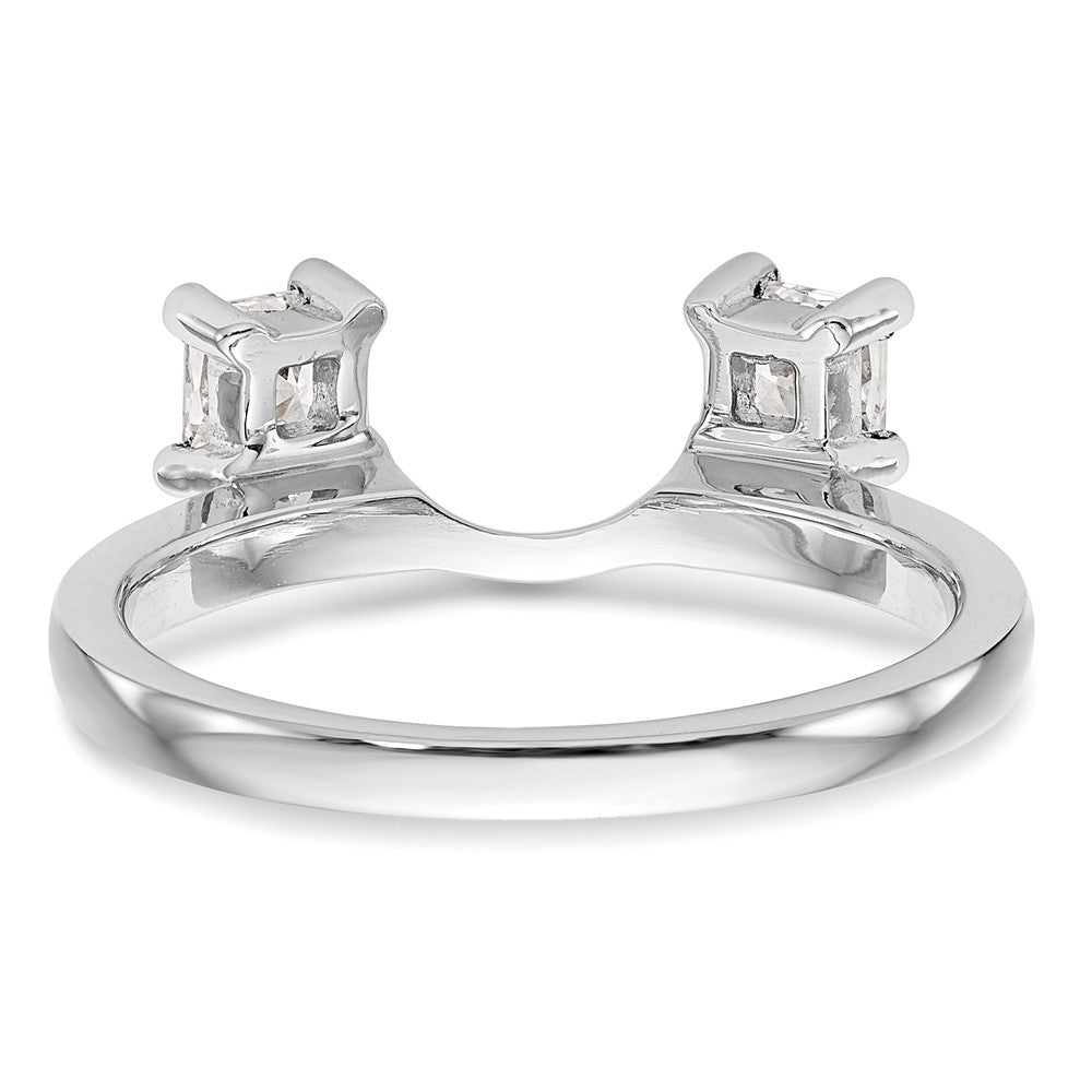 14K Weißgold Diamant-Wickelring