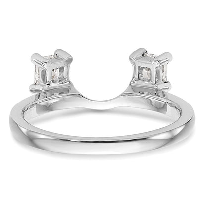 14K Weißgold Diamant-Wickelring