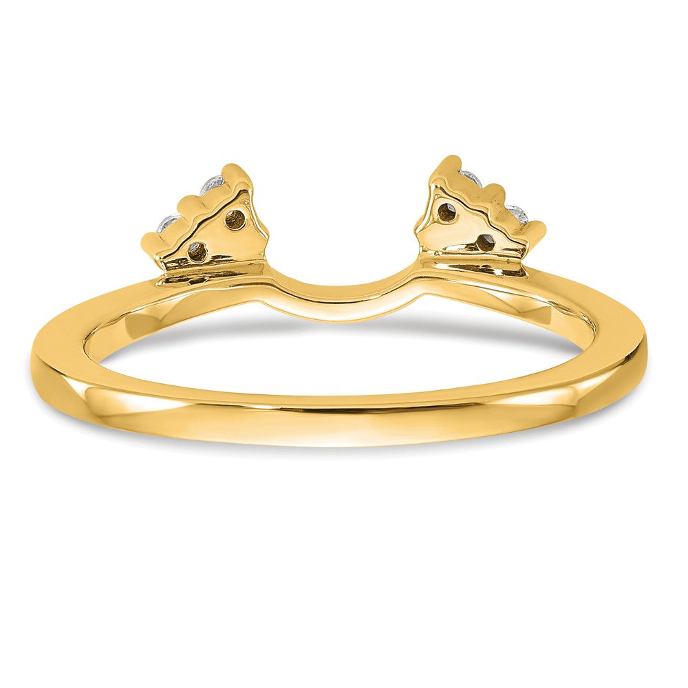 14K Gelbgold Ring-Wrap mit 0,125 ct. Labor gezüchteten Diamanten VS/SI+ G+