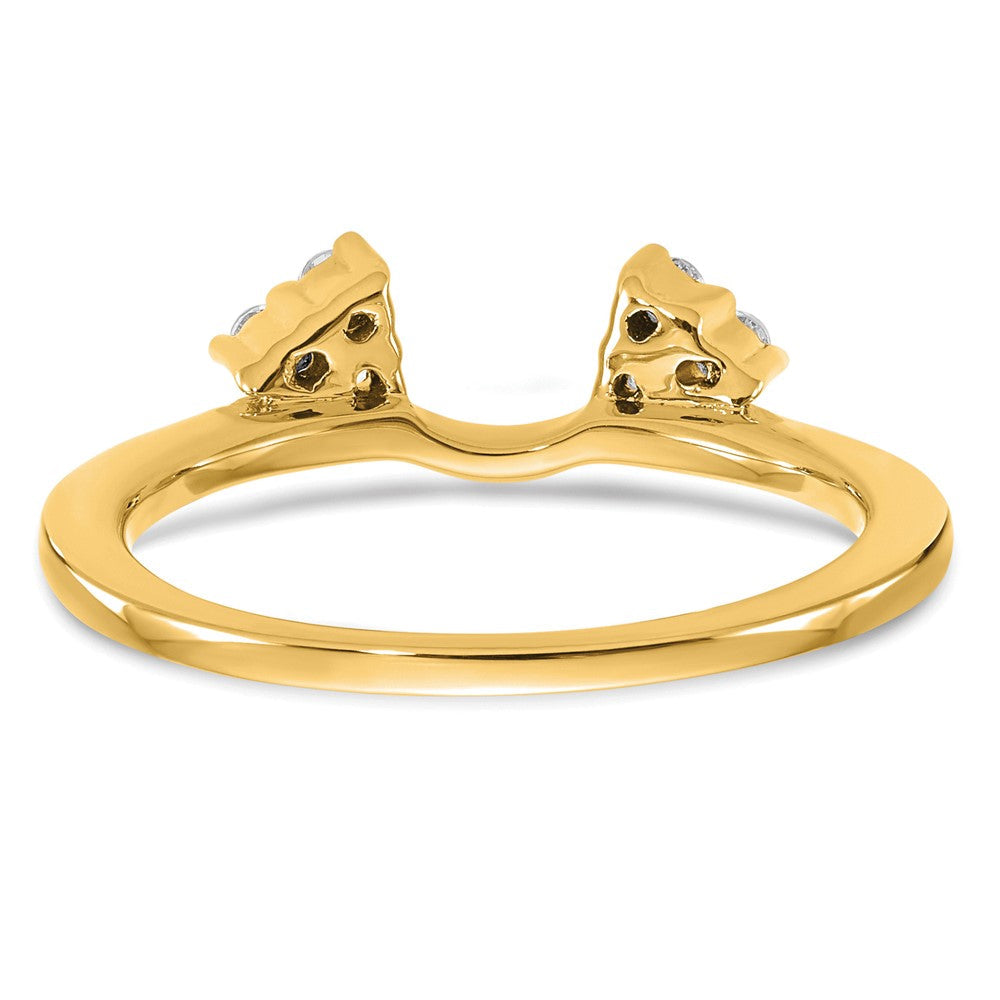 14K Gelbgold 0,17 ct. Laborgezüchteter Diamant VS/SI+ G+ Begleitring