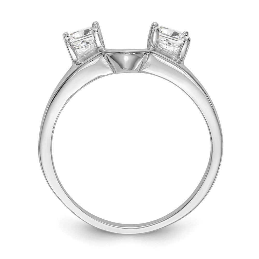 14K Weißgold Diamant-Wickelring