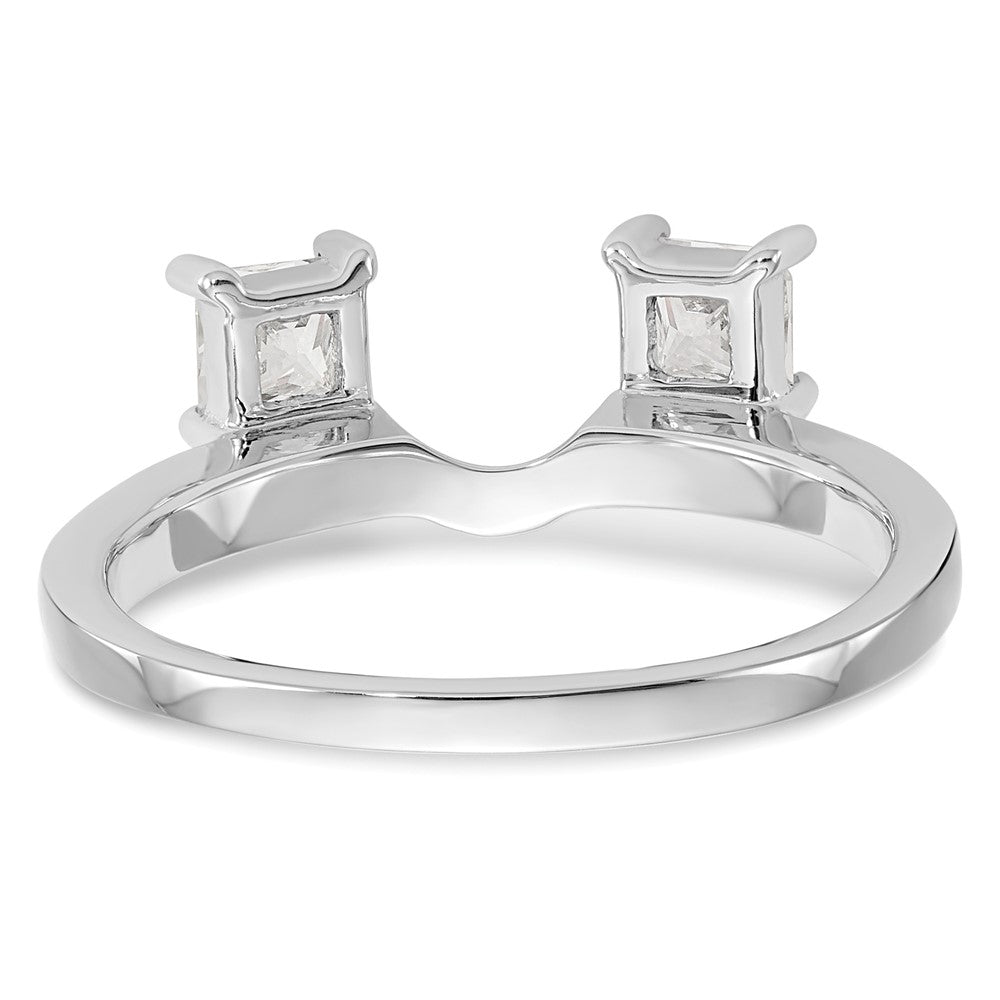 14K Weißgold Diamant-Wickelring