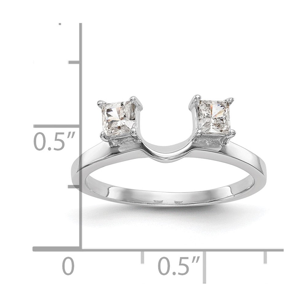 14K Weißgold Diamant-Wickelring