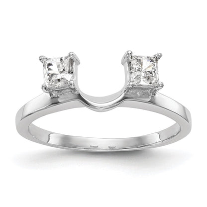 14K Weißgold Diamant-Wickelring
