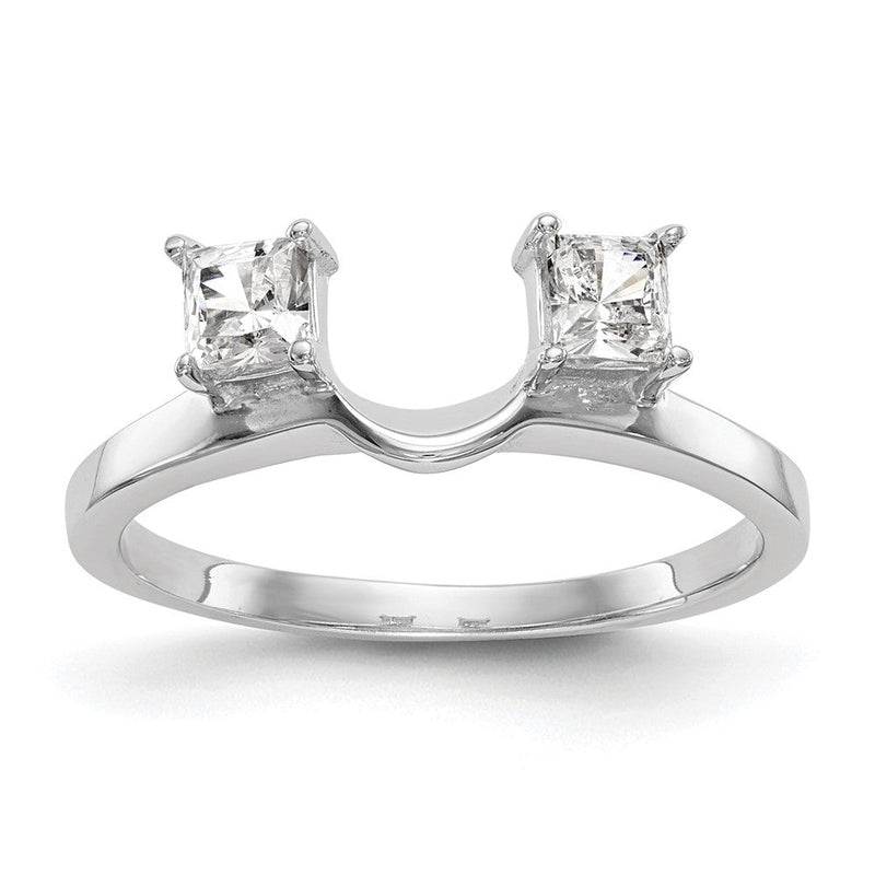 14K Weißgold Diamant-Wickelring