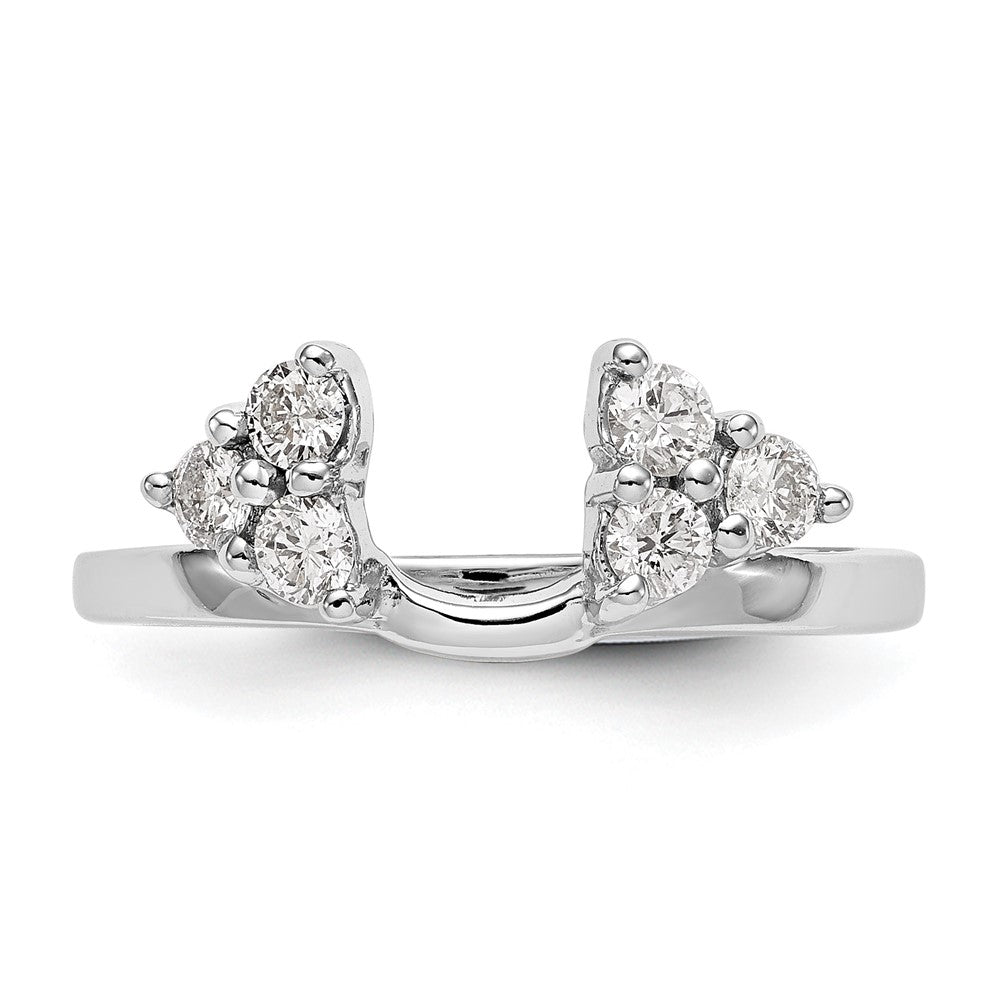True Origin 14K Weißgold 3/8 Karat Im Labor Gezüchtet Diamant Vs+ F+ Komplett Ring Wickel