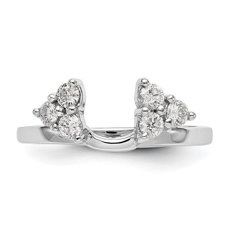 True Origin 14K Weißgold 3/8 Karat Im Labor Gezüchtet Diamant Vs+ F+ Komplett Ring Wickel