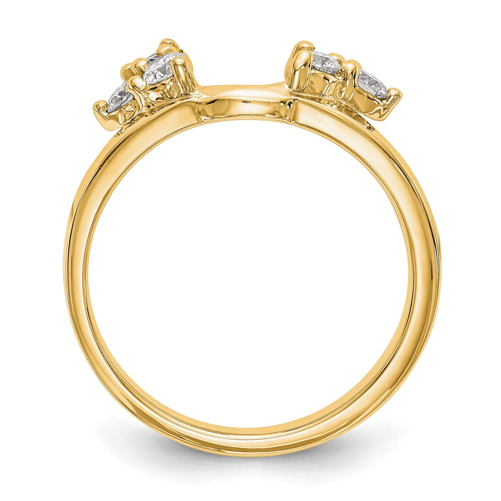 14K Gelbgold Diamant Wickel