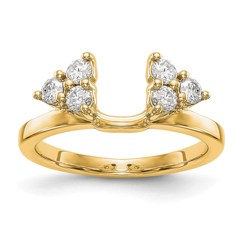 True Origin 14K Gelbgold 3/8 Karat Im Labor Gezüchtet Diamant Vs+ F+ Komplett Ring Wickel