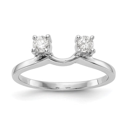 14K Weißgold Ring-Wrap mit 0,25 ct. Laborgezüchteten Diamanten VS/SI+ G+