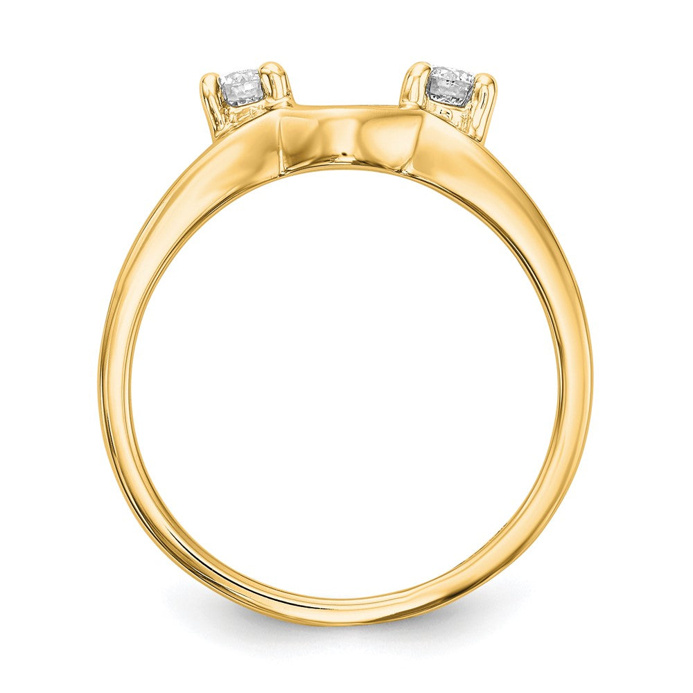 14K Gelbgold Diamant-Wickelring