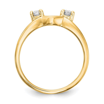 14K Gelbgold Diamant-Wickelring
