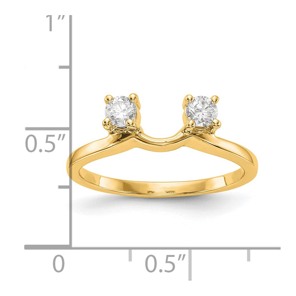 14K Gelbgold Diamant-Wickelring