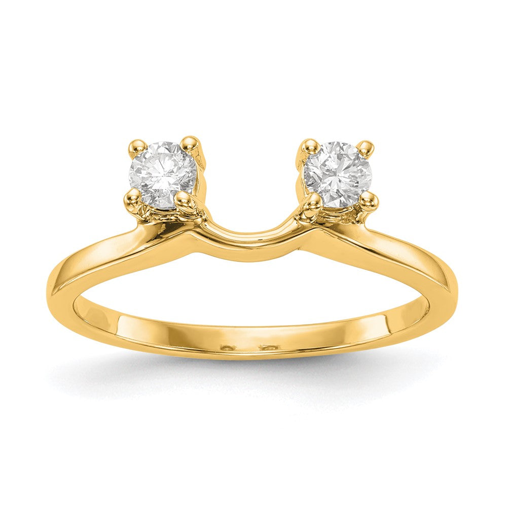 14K Gelbgold Diamant-Wickelring