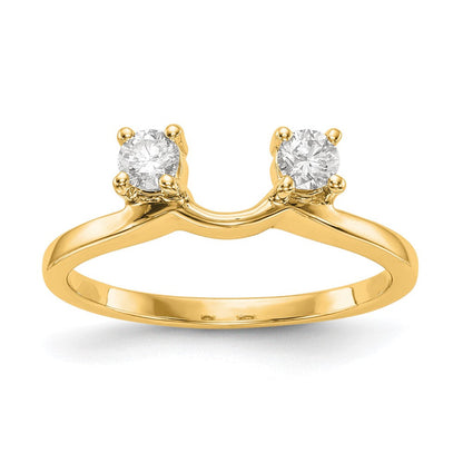 14K Gelbgold Diamant-Wickelring
