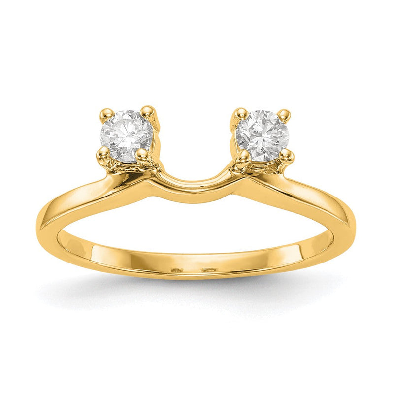 14K Gelbgold Diamant-Wickelring