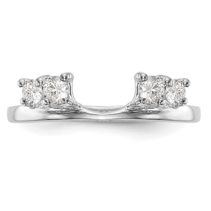 14K Weißgold Ring-Wrap mit 0,33 ct. im Labor gezüchteten Diamanten VS/SI+ G+