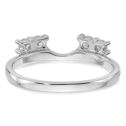 14K Weißgold Ring-Wrap mit 0,33 ct. im Labor gezüchteten Diamanten VS/SI+ G+