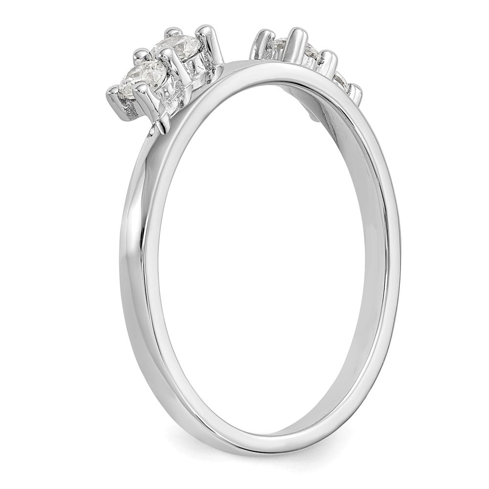 14K Weißgold Ring-Wrap mit 0,33 ct. im Labor gezüchteten Diamanten VS/SI+ G+