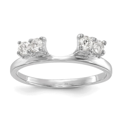 14K Weißgold Ring-Wrap mit 0,33 ct. im Labor gezüchteten Diamanten VS/SI+ G+