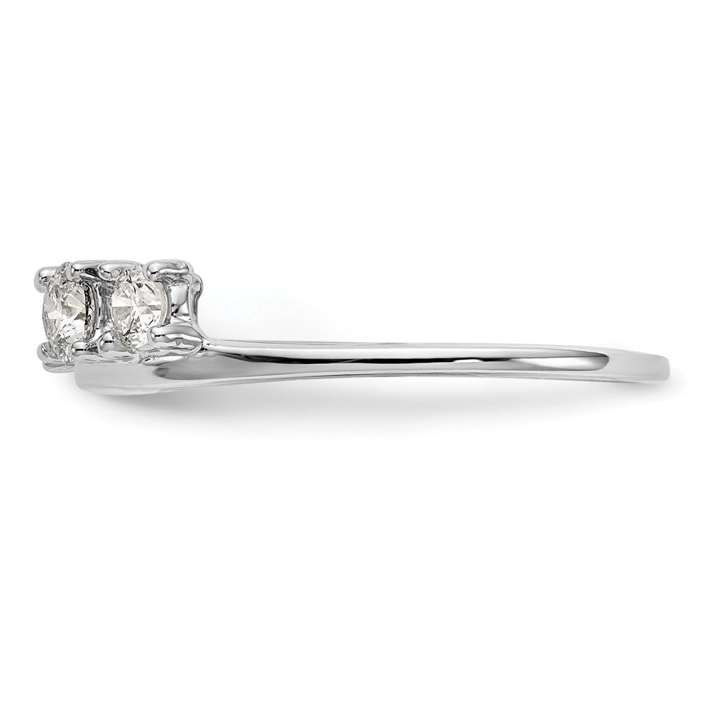 14K Weißgold Ring-Wrap mit 0,5 ct. im Labor gezüchteten Diamanten VS/SI+ G+