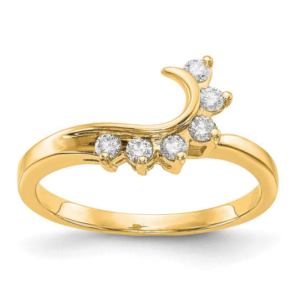 14K Gelbgold Ring-Wrap mit 0,17 ct. im Labor gezüchteten Diamanten, VS/SI+ G+