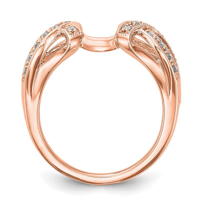 14K Roségold Diamant-Wickelring