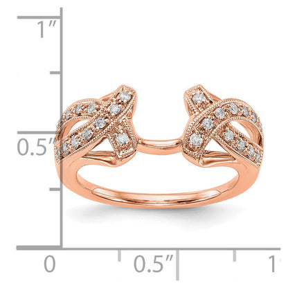 14K Roségold Diamant-Wickelring