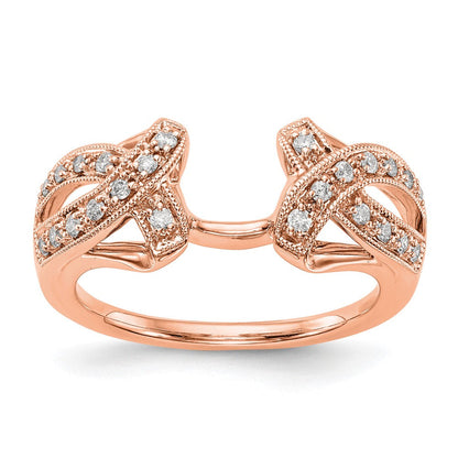 14K Roségold Diamant-Wickelring