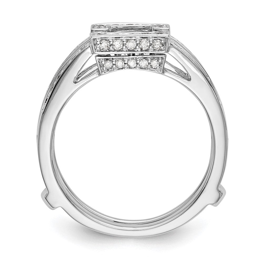14K Weißgold Ehering mit natürlichen Diamanten, 0,426 ct Gesamtgewicht