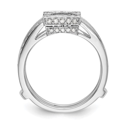 14K Weißgold Ehering mit natürlichen Diamanten, 0,426 ct Gesamtgewicht