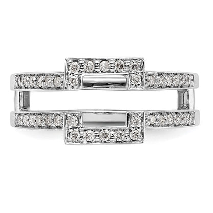 14K Weißgold Ehering mit natürlichen Diamanten, 0,426 ct Gesamtgewicht