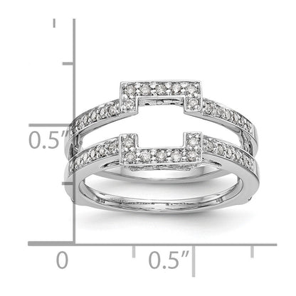 14K Weißgold Ehering mit natürlichen Diamanten, 0,426 ct Gesamtgewicht