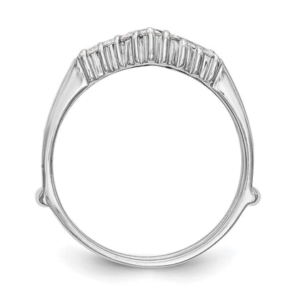 Ehering aus 14K Weißgold mit natürlichem Diamant 0,35 ct