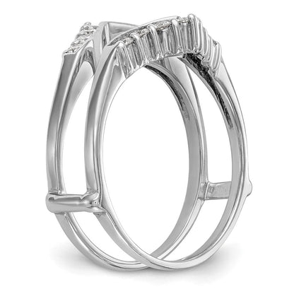 Ehering aus 14K Weißgold mit natürlichem Diamant 0,35 ct