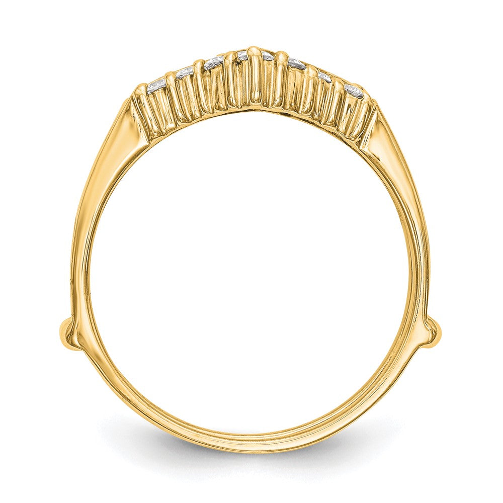 14K Gelbgold Diamant-Beisteckring