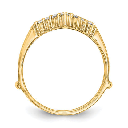 14K Gelbgold Diamant-Beisteckring