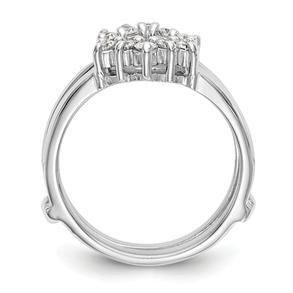 14K Weißgold Ring-Guard mit 0,33 ct. laborgezüchteten Diamanten, VS/SI+ G+