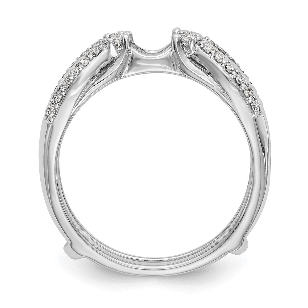 14K Weißgold 1/4 Karat Im Labor Gezüchtet Diamant Vs/si+ G+ Komplett Ring Guard