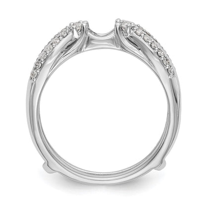 14K Weißgold Diamant-Ehering in Echtschmuck-Qualität