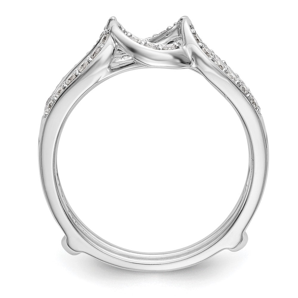 14K Weißgold Ehering mit natürlichen Diamanten, 0,312 ct. Gesamtgewicht
