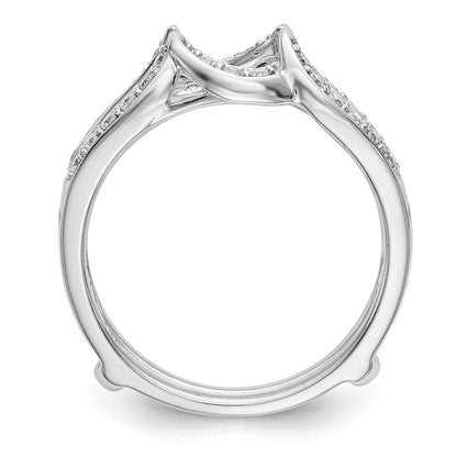 14K Weißgold Ehering mit natürlichen Diamanten, 0,312 ct. Gesamtgewicht