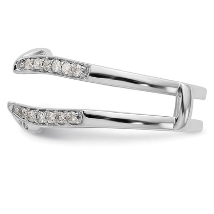 14K Weißgold Ehering mit natürlichen Diamanten, 0,312 ct. Gesamtgewicht