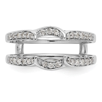 14K Weißgold Ehering mit natürlichen Diamanten, 0,312 ct. Gesamtgewicht