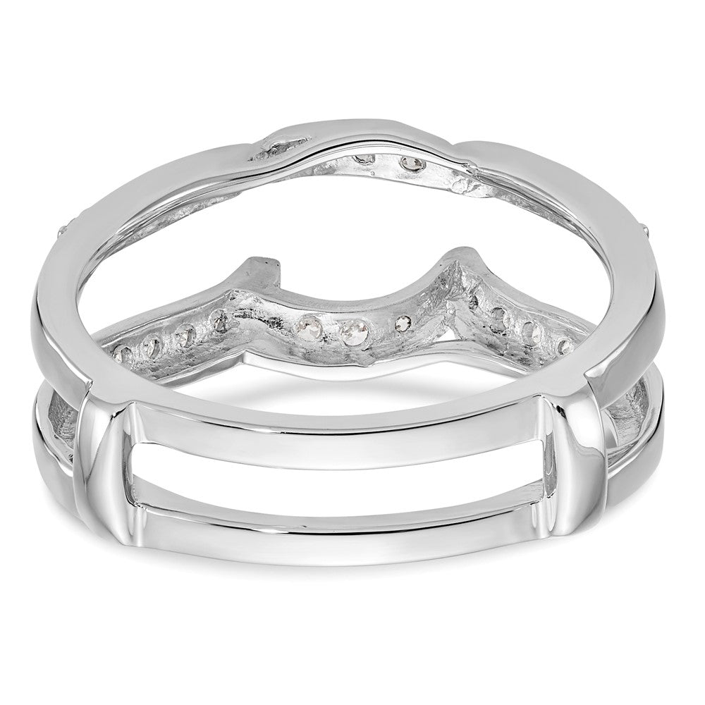 14K Weißgold Ehering mit natürlichen Diamanten, 0,312 ct. Gesamtgewicht