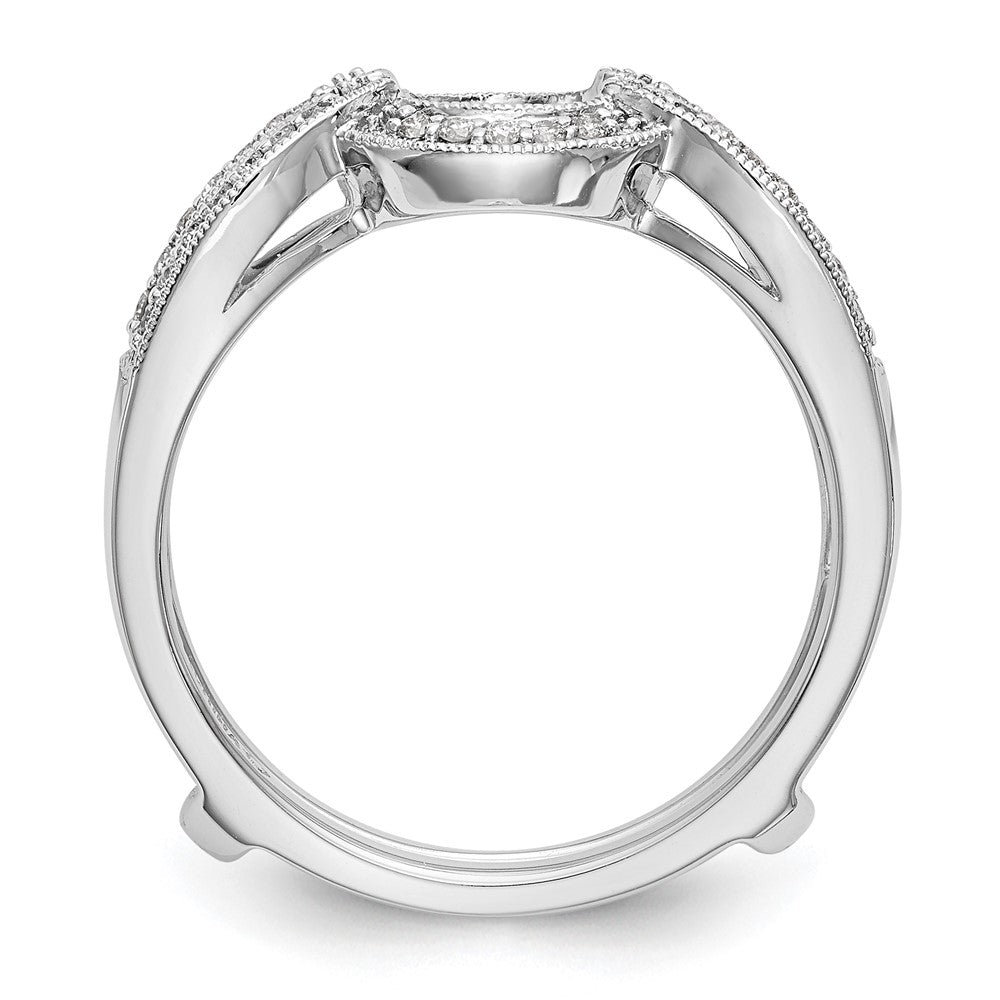 14K Weißgold Diamant-Ehering